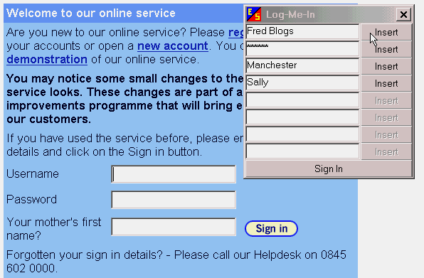 Log-Me-In Screenshot